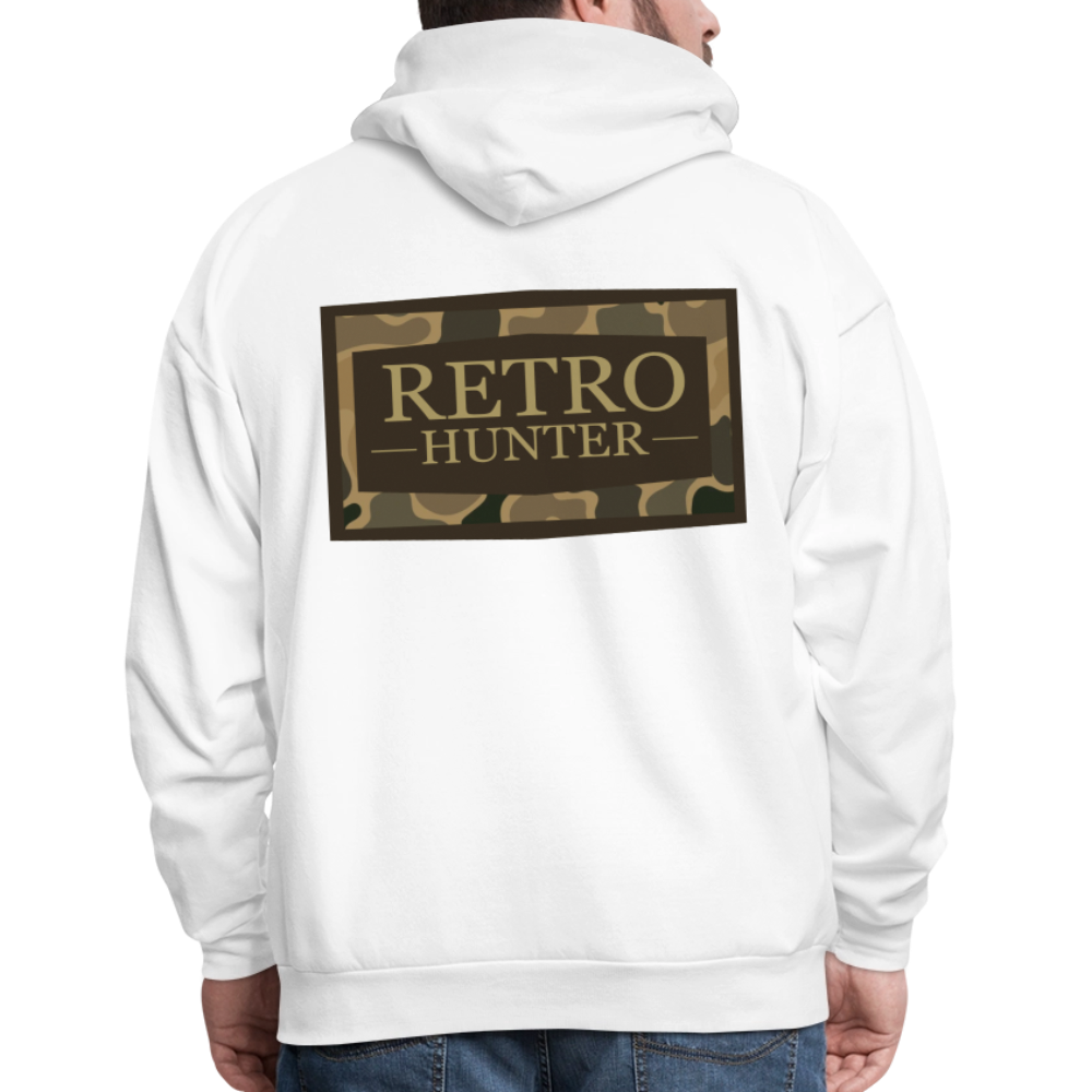 RetroHunter - Camo Badge Hoodie (Unisex) - white