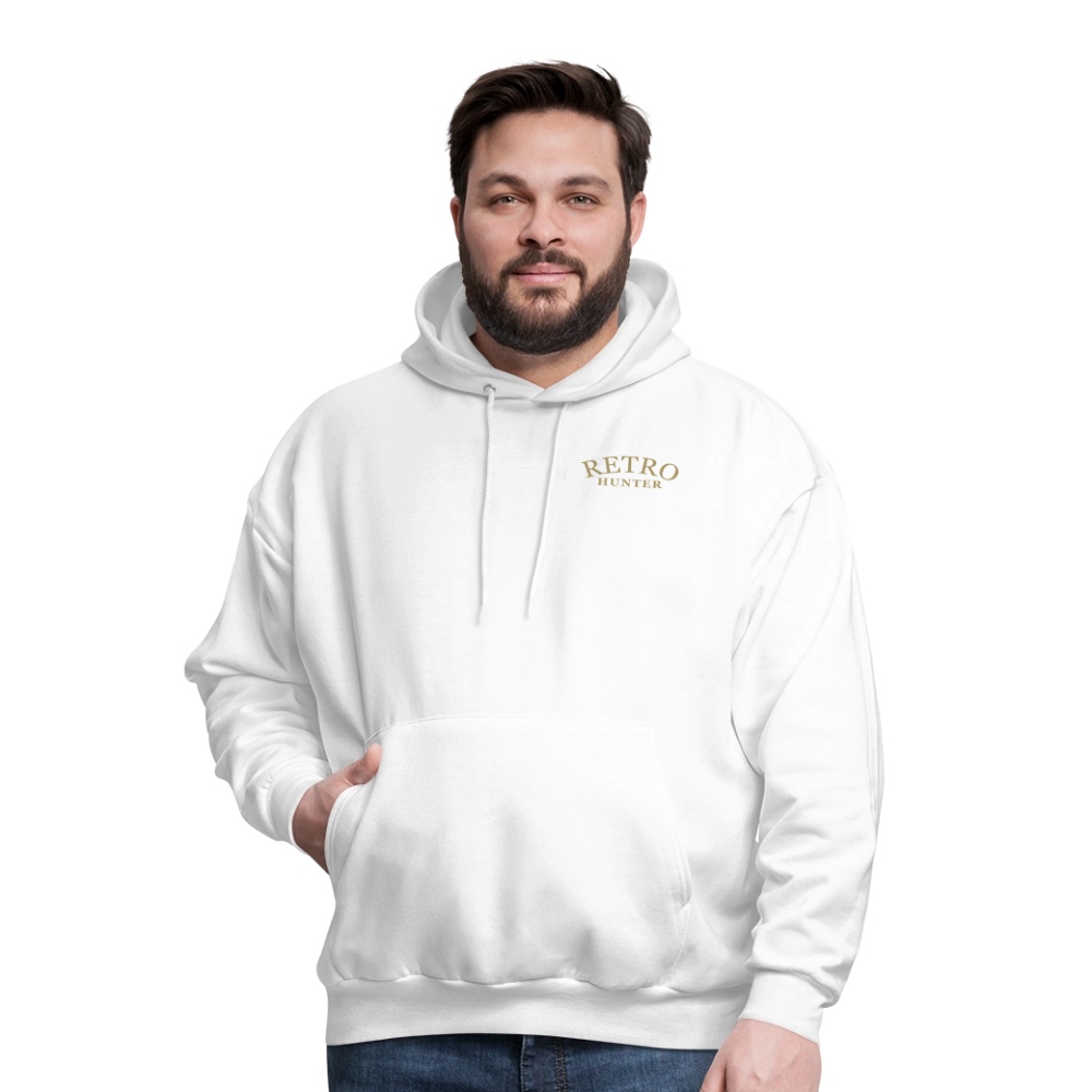 RetroHunter - Camo Badge Hoodie (Unisex) - white