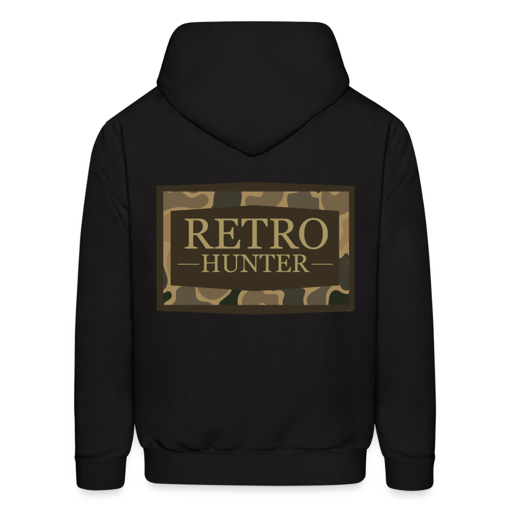 RetroHunter - Camo Badge Hoodie (Unisex) - black