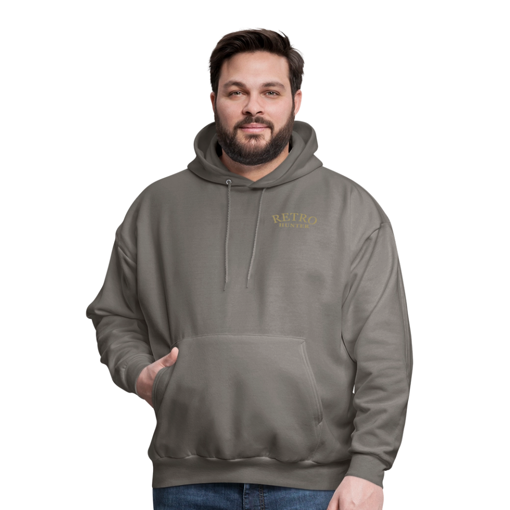 RetroHunter - Camo Badge Hoodie (Unisex) - asphalt gray