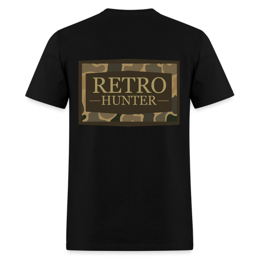 RetroHunter - Camo Badge T-Shirt (Unisex) - black
