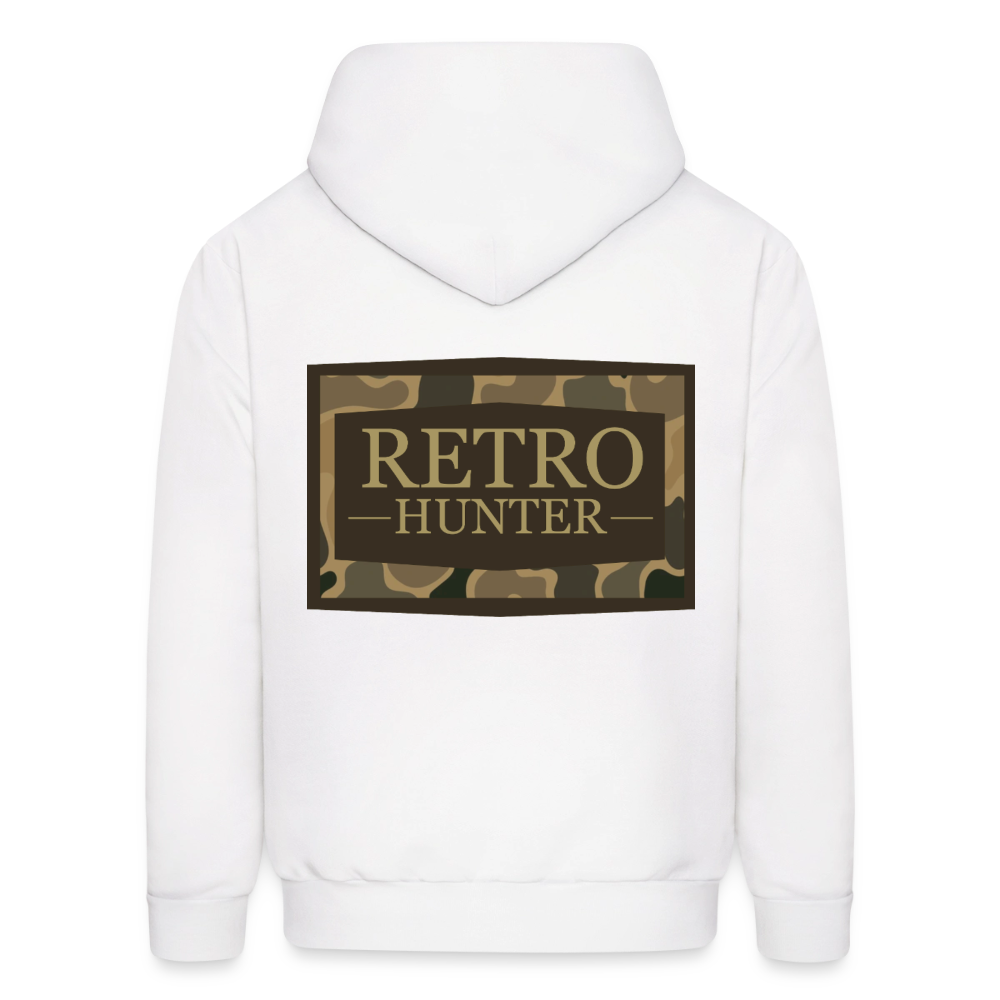 RetroHunter - Camo Badge Hoodie (Unisex) - white